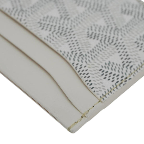 GOYARD Saint-Sulpice Coated Canvas Card Holder Off White