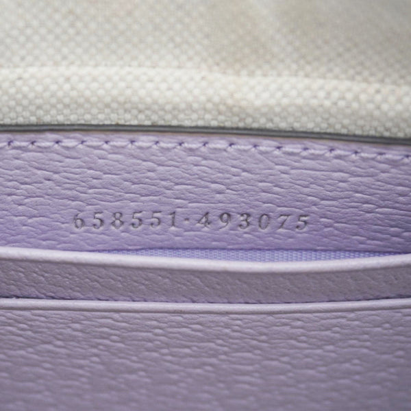 GUCCI Ophidia Half Moon Mini GG Canvas Hobo Bag Light Purple 658551