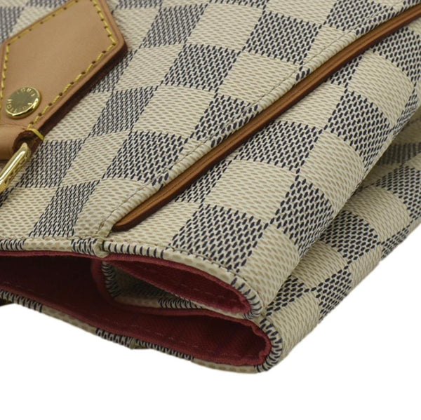 LOUIS VUITTON Calvi Damier Azur Shoulder Bag White