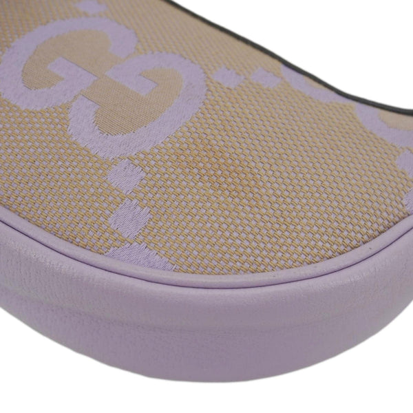 GUCCI Ophidia Half Moon Mini GG Canvas Hobo Bag Light Purple 658551