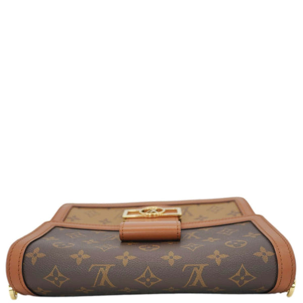LOUIS VUITTON Dauphine Monogram Reverse Canvas Shoulder Bag Brown