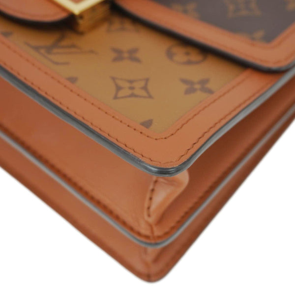 LOUIS VUITTON Dauphine Monogram Reverse Canvas Shoulder Bag Brown
