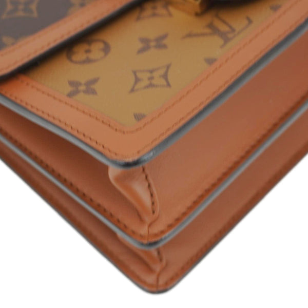 LOUIS VUITTON Dauphine Monogram Reverse Canvas Shoulder Bag Brown