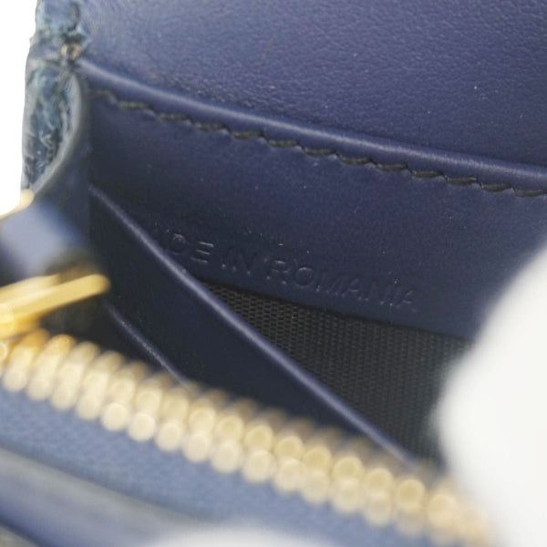 BURBERRY Hampshire Small House Check Crossbody Bag Navy Blue