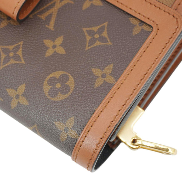 LOUIS VUITTON Dauphine Monogram Reverse Canvas Shoulder Bag Brown