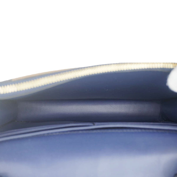 BURBERRY Hampshire Small House Check Crossbody Bag Navy Blue