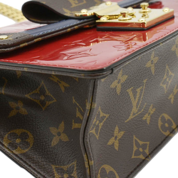 LOUIS VUITTON Wynwood Monogram Vernis Leather Crossbody Bag Red