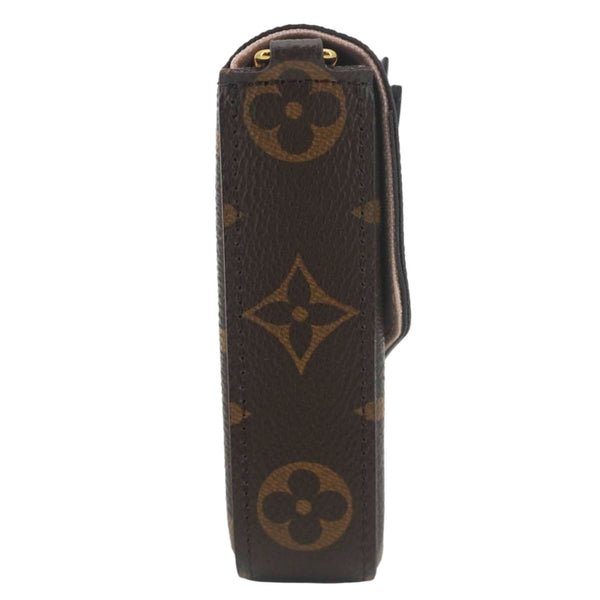 LOUIS VUITTON Pochette Felicie Owl Monogram Chain Crossbody Bag Rose Ballerine