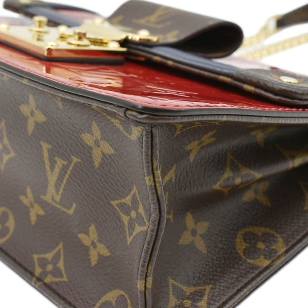 LOUIS VUITTON Wynwood Monogram Vernis Leather Crossbody Bag Red