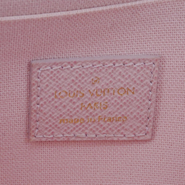 LOUIS VUITTON Pochette Felicie Owl Monogram Chain Crossbody Bag Rose Ballerine