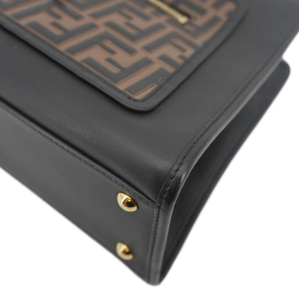 FENDI Runaway Logo Nappa Leather Shoulder Bag Tricolor