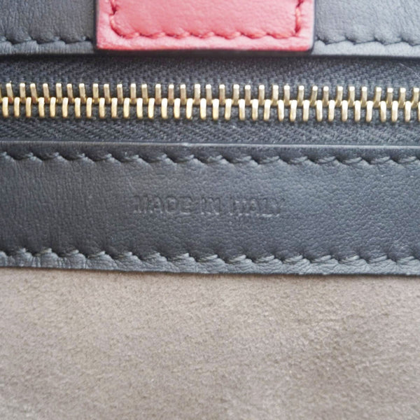 FENDI Runaway Logo Nappa Leather Shoulder Bag Tricolor