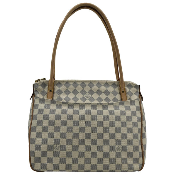 LOUIS VUITTON Figheri PM Damier Azur Shoulder Bag White