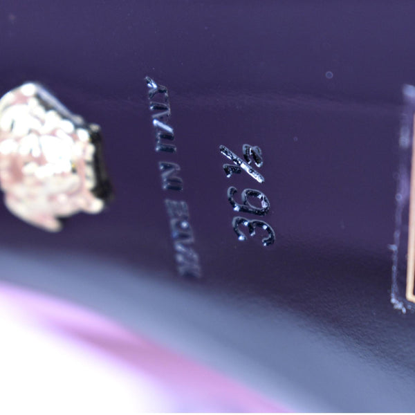 VERSACE Juno Platform Leather Pumps Pink Size 36 1/2