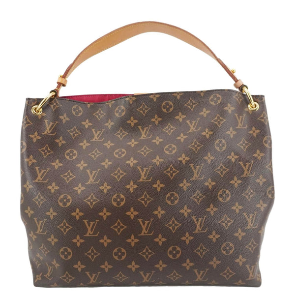 LOUIS VUITTON Graceful MM Monogram Canvas Shoulder Bag Brown