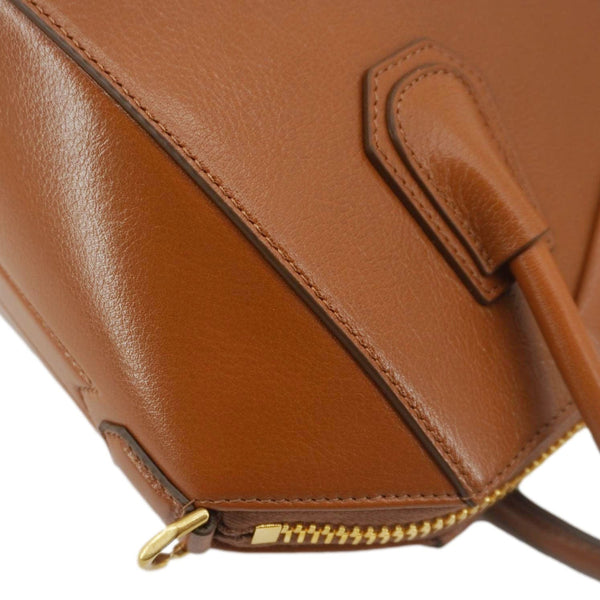 GIVENCHY Antigona Small Leather Satchel Shoulder Bag Brown