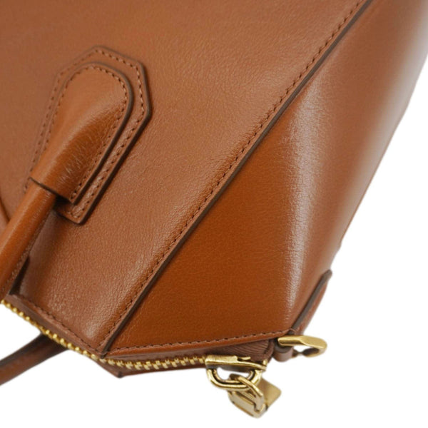 GIVENCHY Antigona Small Leather Satchel Shoulder Bag Brown