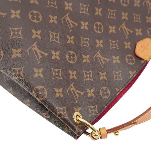 LOUIS VUITTON Graceful MM Monogram Canvas Shoulder Bag Brown