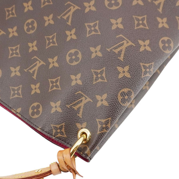 LOUIS VUITTON Graceful MM Monogram Canvas Shoulder Bag Brown