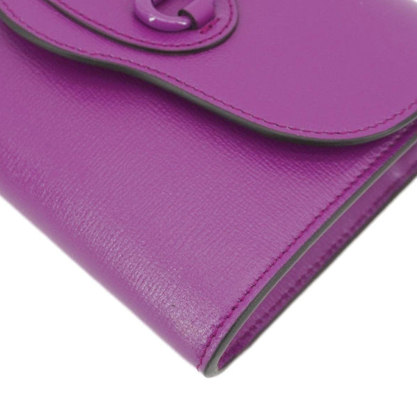 GUCCI Horsebit 1955 mini Leather Shoulder Bag Purple 724713