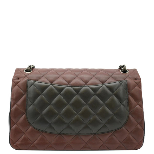 CHANEL Classic Double Flap Medium Quilted Leather back look