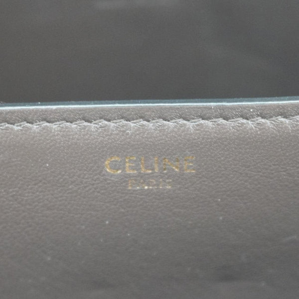 CELINE Classic Box Medium Lizard Leather Shoulder Bag Natural