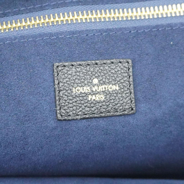 LOUIS VUITTON Neverfull MM Empreinte Leather Tote Shoulder Bag Black