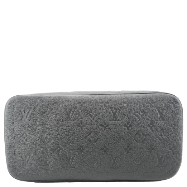 LOUIS VUITTON Neverfull MM Empreinte Leather Tote Shoulder Bag Black