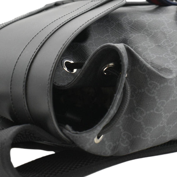 GUCCI GG Supreme Canvas Backpack Black 495563