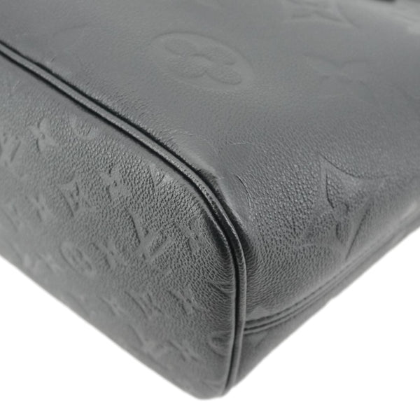 LOUIS VUITTON Neverfull MM Empreinte Leather Tote Shoulder Bag Black