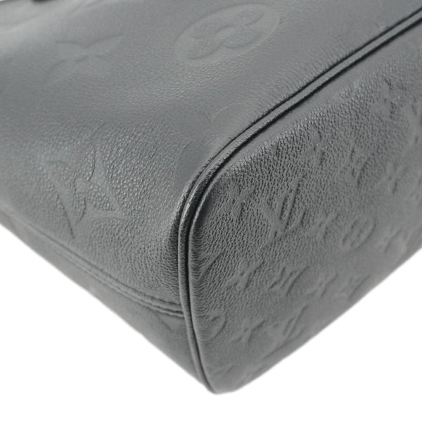 LOUIS VUITTON Neverfull MM Empreinte Leather Tote Shoulder Bag Black
