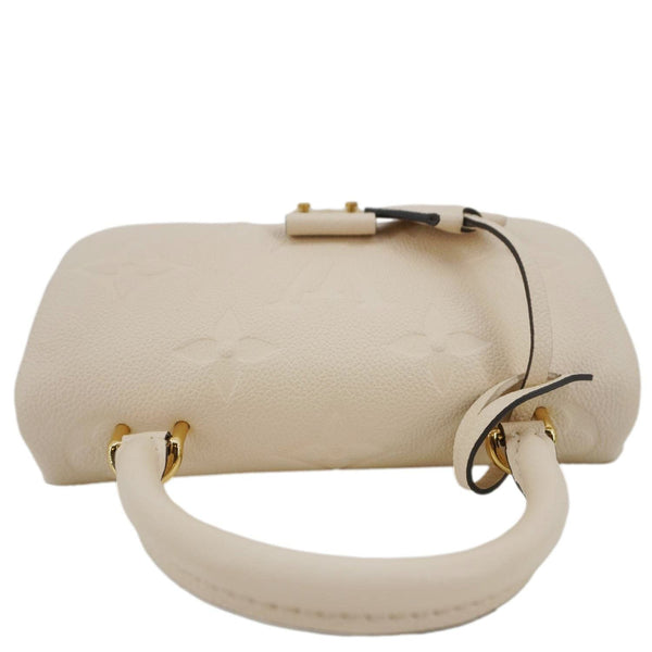 LOUIS VUITTON Madeleine MM Monogram Empreinte Leather Top Handle Bag White