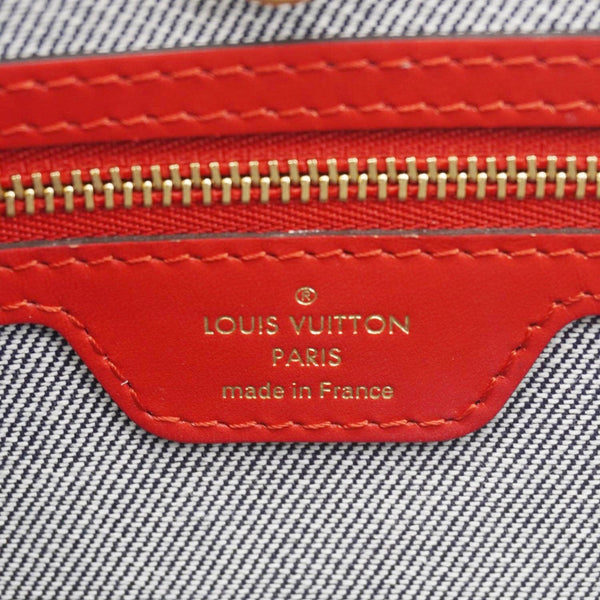 LOUIS VUITTON Onthego GM Autres Toiles Monogram Denim Shoulder Bag Blue