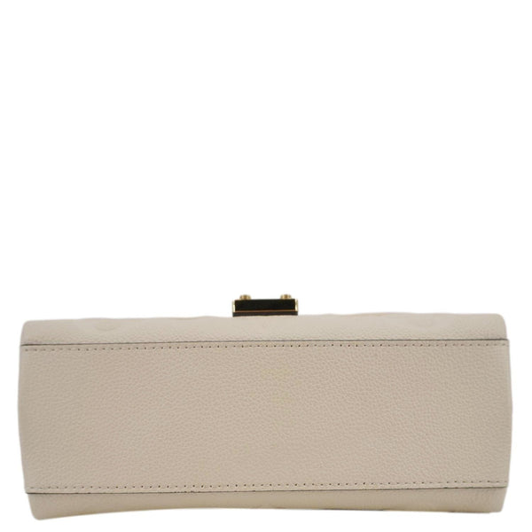 LOUIS VUITTON Madeleine MM Monogram Empreinte Leather Top Handle Bag White