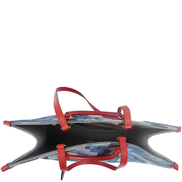 LOUIS VUITTON Onthego GM Autres Toiles Monogram Denim Shoulder Bag Blue