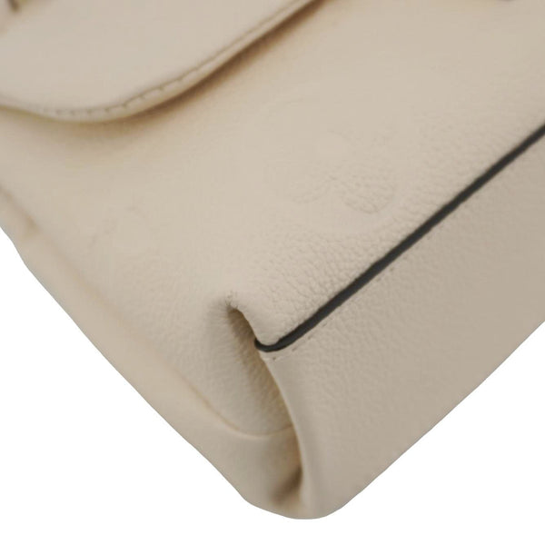 LOUIS VUITTON Madeleine MM Monogram Empreinte Leather Top Handle Bag White