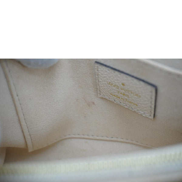 LOUIS VUITTON Madeleine MM Monogram Empreinte Leather Top Handle Bag White