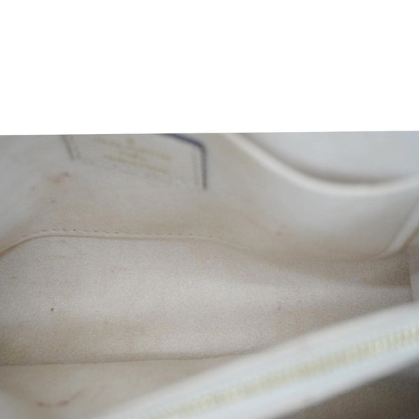 LOUIS VUITTON Madeleine MM Monogram Empreinte Leather Top Handle Bag White