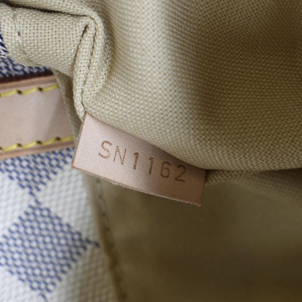 LOUIS VUITTON Figheri PM Damier Azur Shoulder Bag White