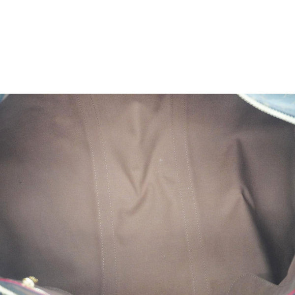 LOUIS VUITTON Keepall Bandoulière 50 Monogram Canvas Travel Bag Coquelicot