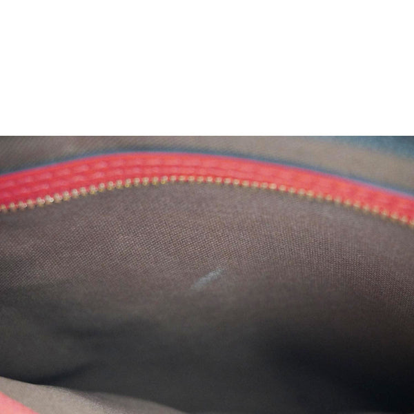 LOUIS VUITTON Keepall Bandoulière 50 Monogram Canvas Travel Bag Coquelicot