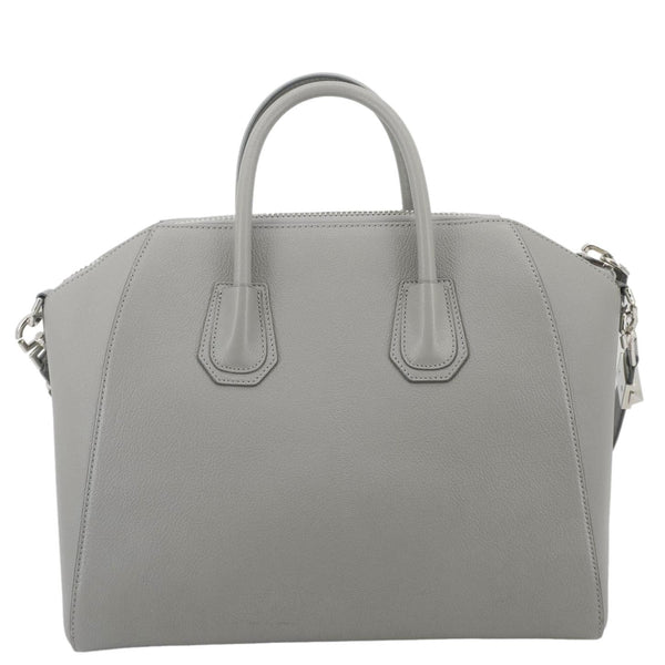 GIVENCHY Antigona Leather Shoulder Bag Gray