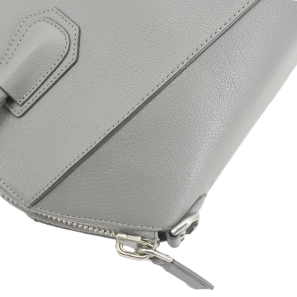 GIVENCHY Antigona Leather Shoulder Bag Gray