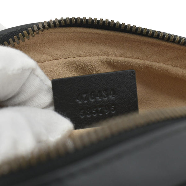 GUCCI GG Marmont Matelasse Leather Belt Bag Black 476434