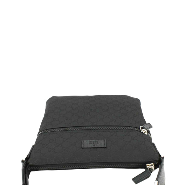 GUCCI GG Monogram Nylon Messenger Bag Black 449184