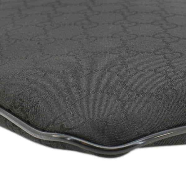 GUCCI GG Monogram Nylon Messenger Bag Black 449184