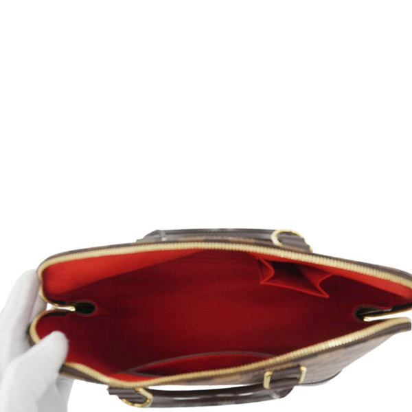 LOUIS VUITTON Alma PM Damier Ebene Satchel Bag Brown