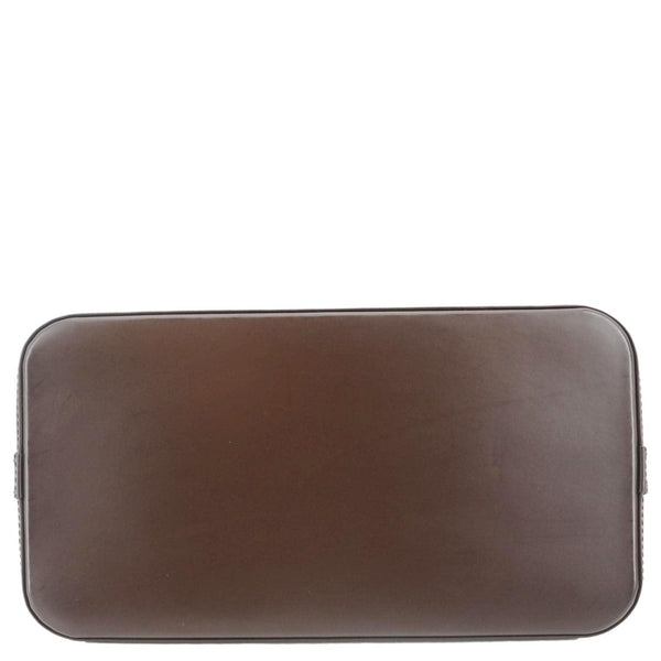 LOUIS VUITTON Alma PM Damier Ebene Satchel Bag Brown