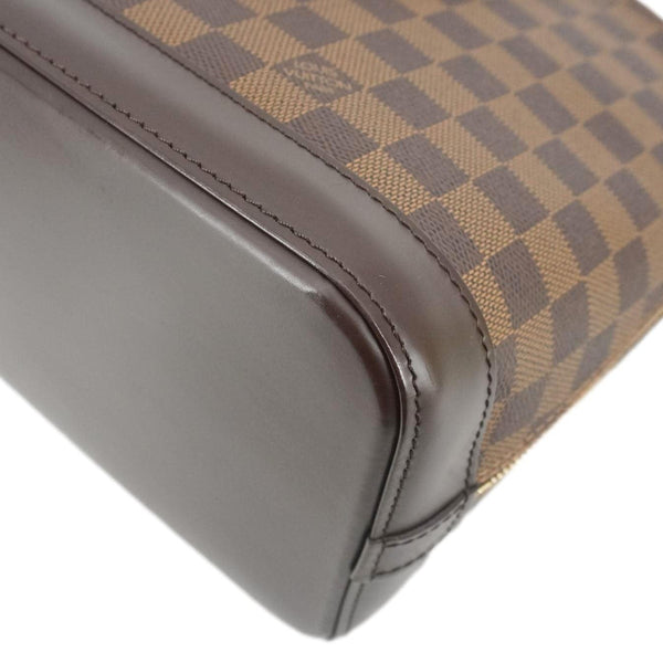 LOUIS VUITTON Alma PM Damier Ebene Satchel Bag Brown