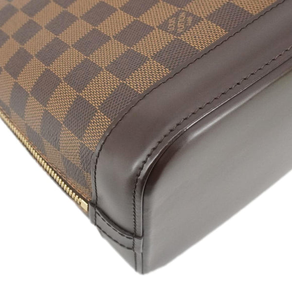 LOUIS VUITTON Alma PM Damier Ebene Satchel Bag Brown